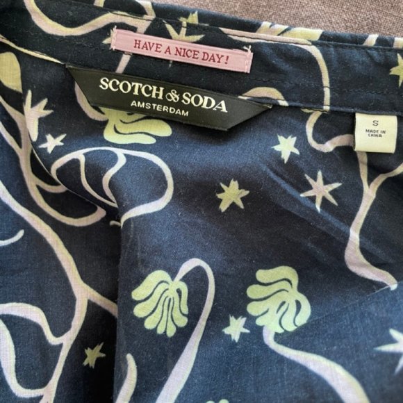 Scotch & Soda Semi-Sheer Button-down Shirt - Picture 2 of 5